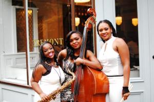 (l to r) Camille Thurman; Mimi Jones; Shirazette Tinnin